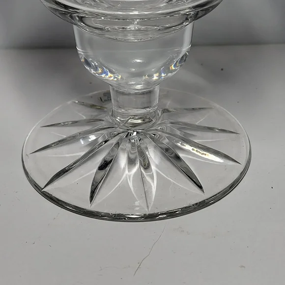 Illusions By Samobor Vintage, 2-piece Hand-Blown Crystal Hurricane Candle Holder - Picture 10 of 10